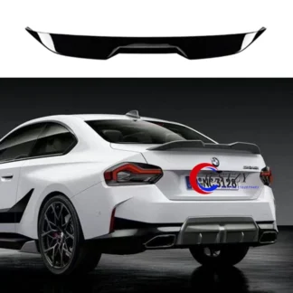 For BMW 2 Series M2 G87 G42 218i 220i 220d 230i M240i Coupe 2022-2024 MP Style Rear Trunk Spoiler Wing Lip Splitter Decoration